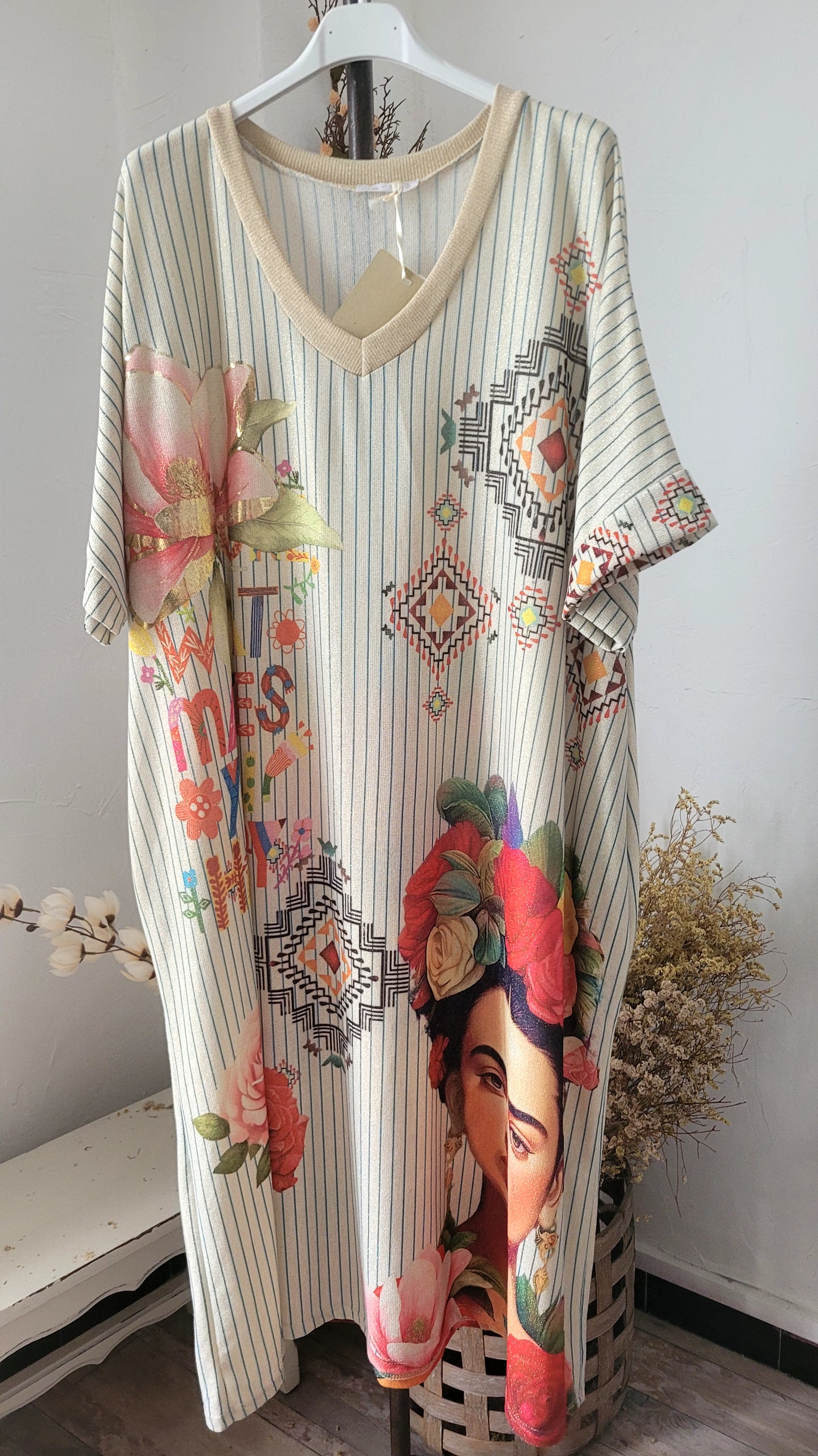 🌺 La Robe "Frida Kahlo " – L'esprit Bohème Iconique