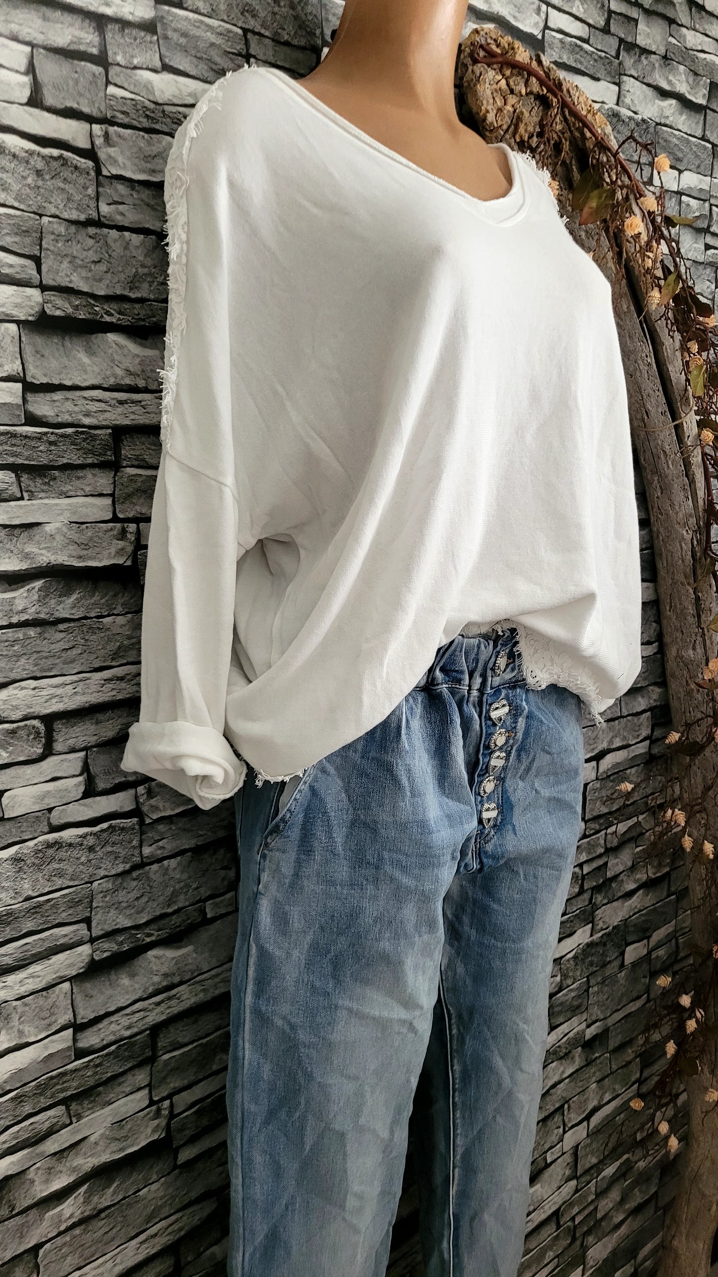 🌺Top blanc – La Légèreté Absolue & Dentelle Bohème