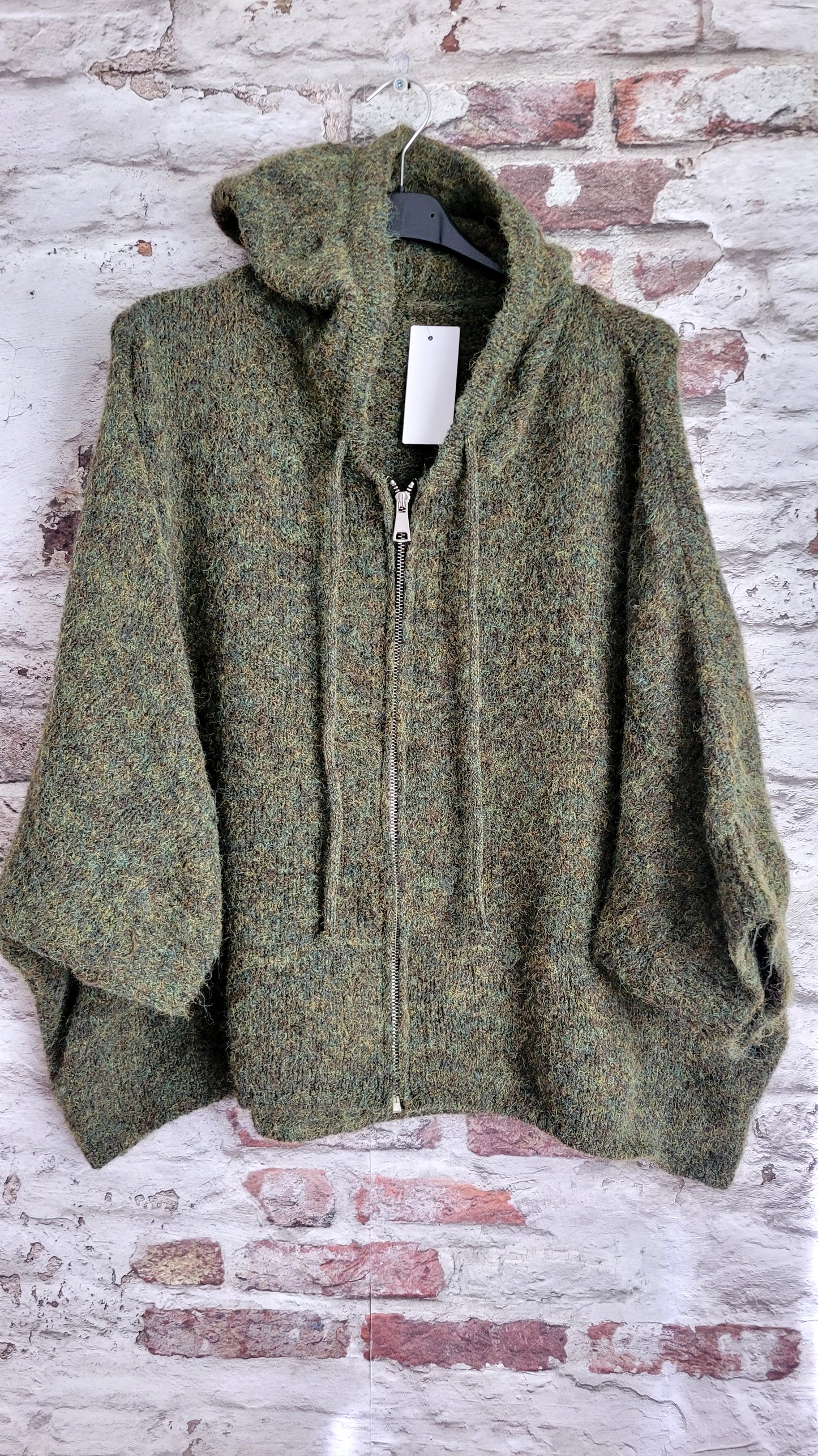 Gilet poncho oversize à capuche – Style bohème chic