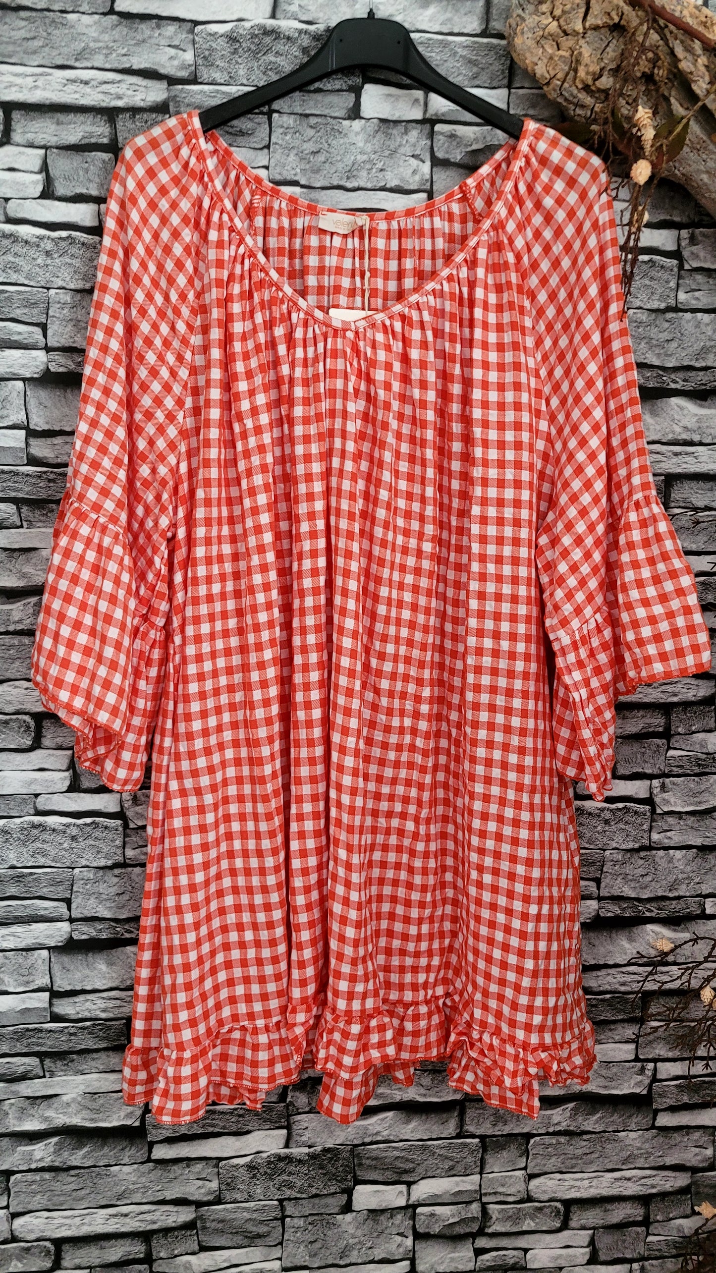 💋 Tunique boho vichy