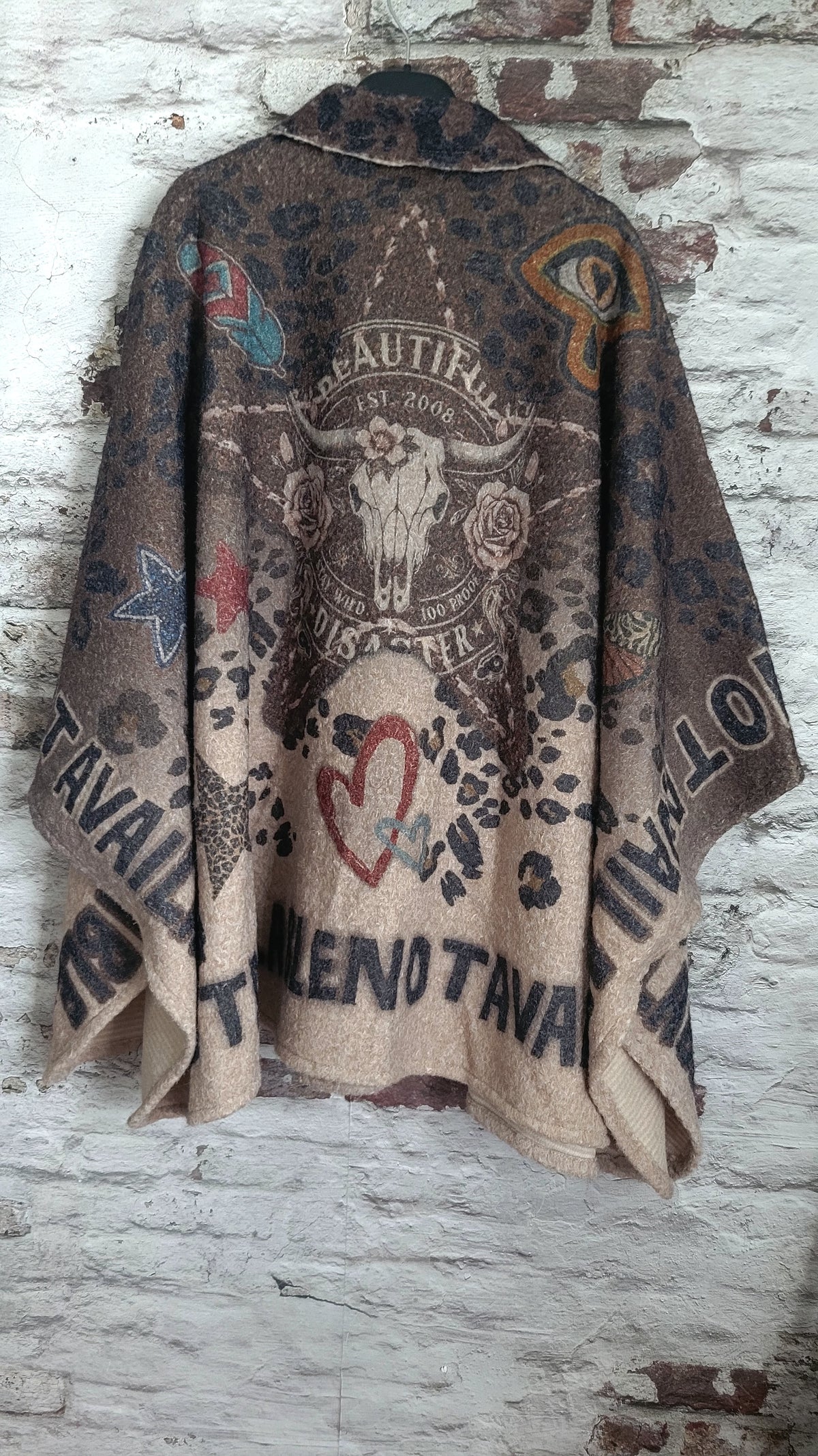 Cape oversize bohème chic