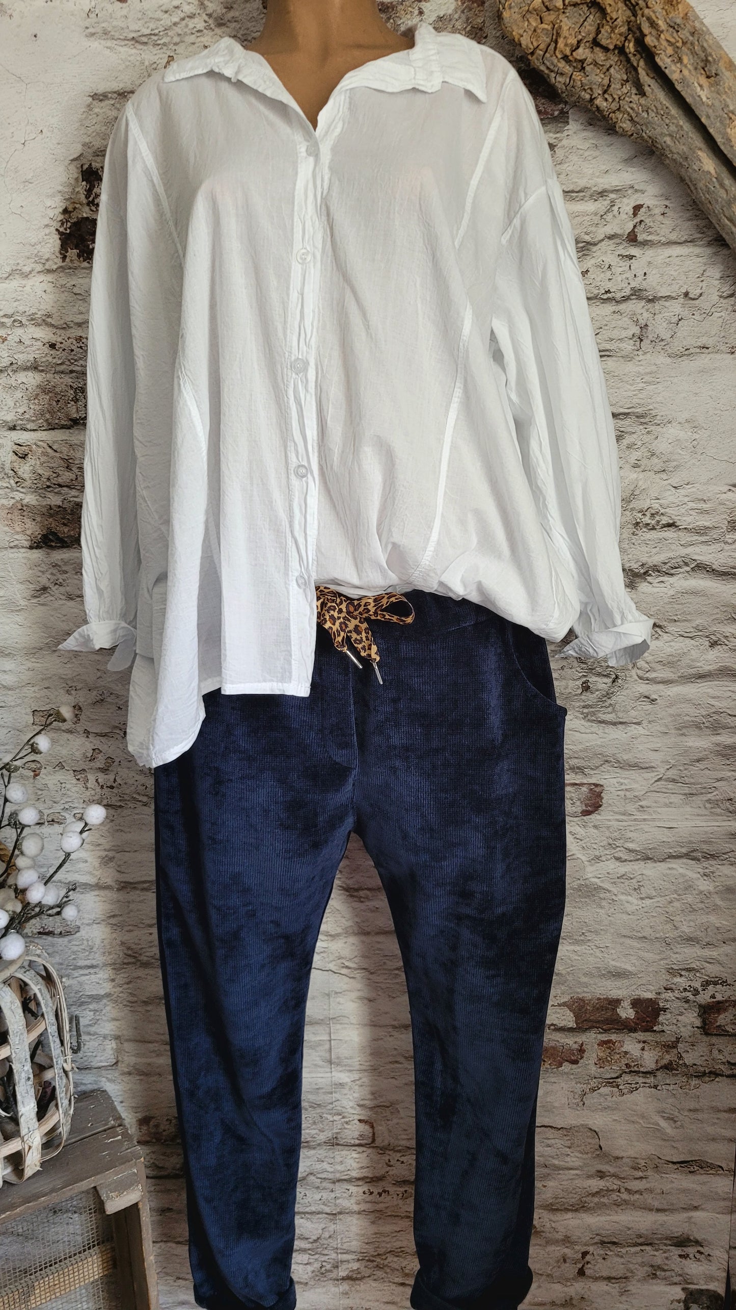 ⚜️ PANTALON VELOURS CÔTELÉ