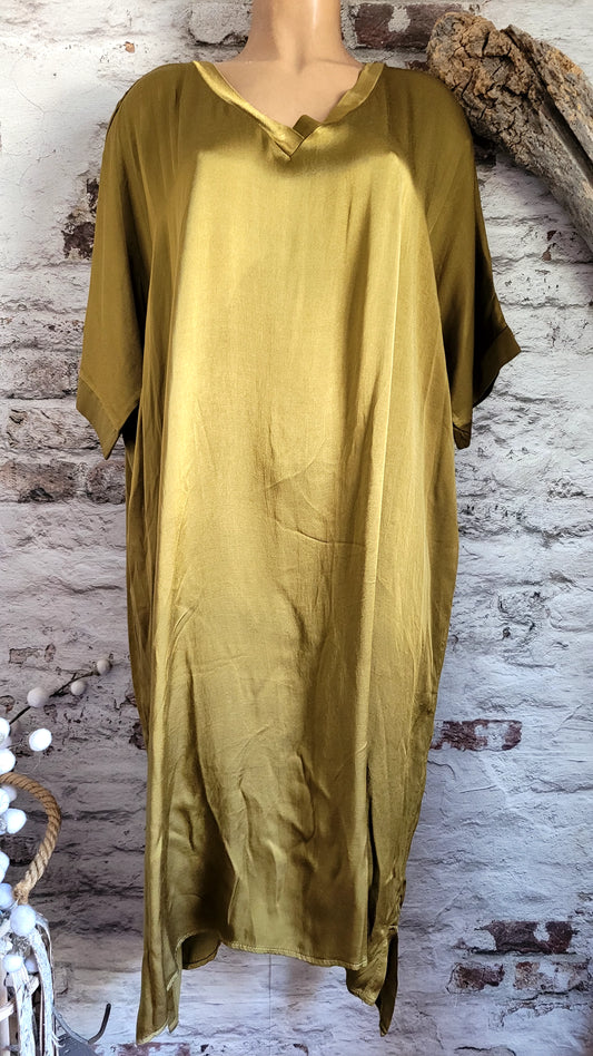 Robe fluide en satin