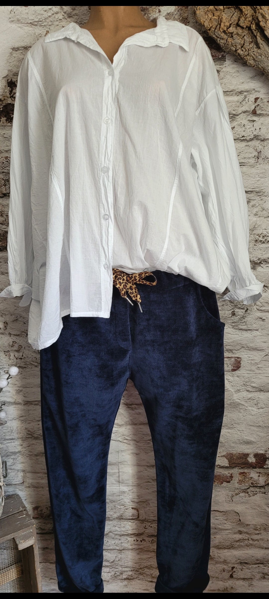 ⚜️ PANTALON VELOURS CÔTELÉ