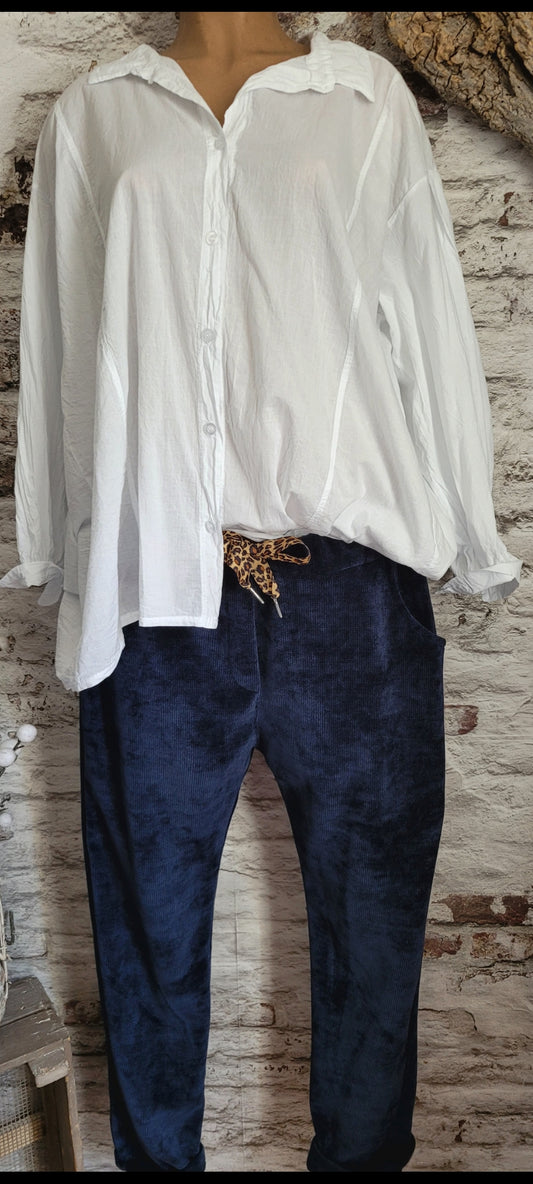 ⚜️ PANTALON VELOURS CÔTELÉ