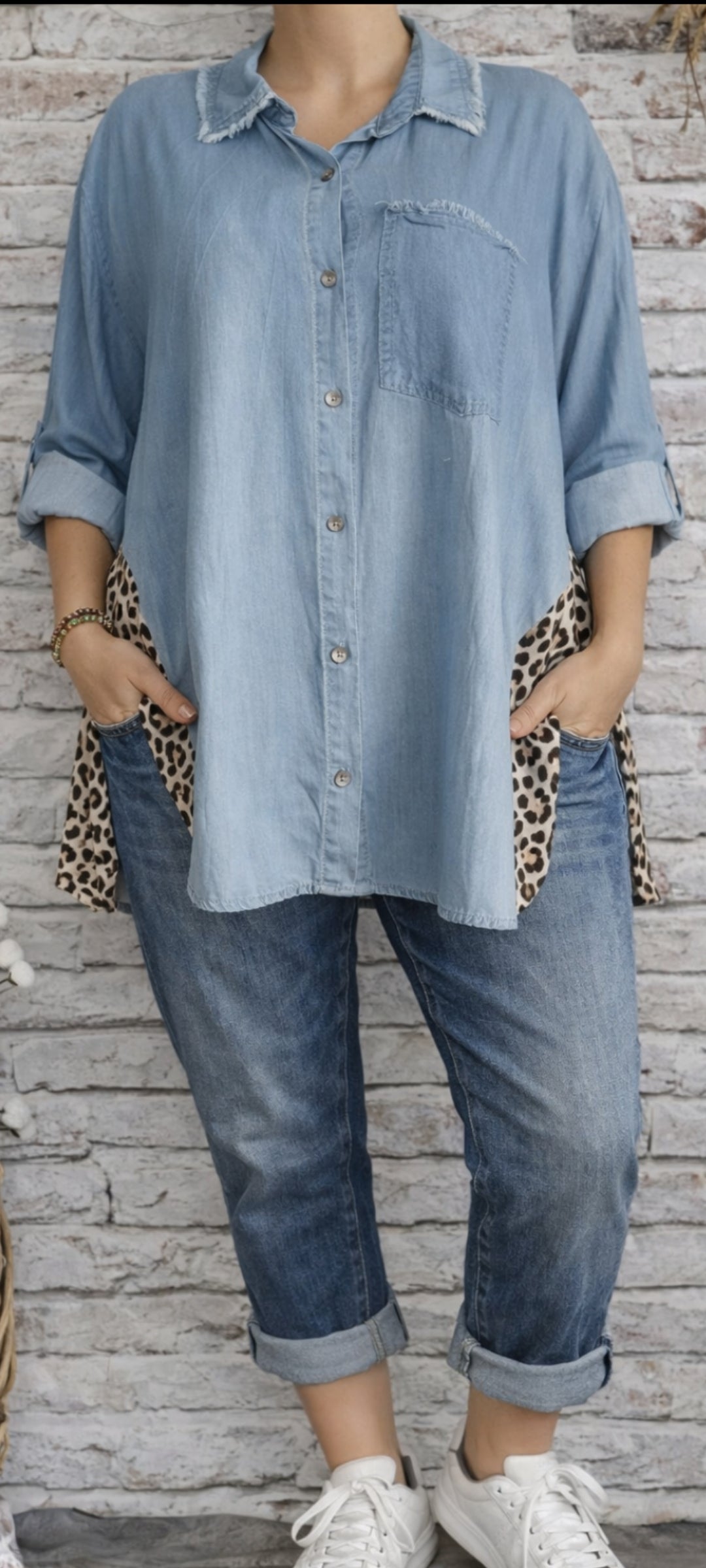 ❤️ Chemise Denim & Léo – Look Audacieux