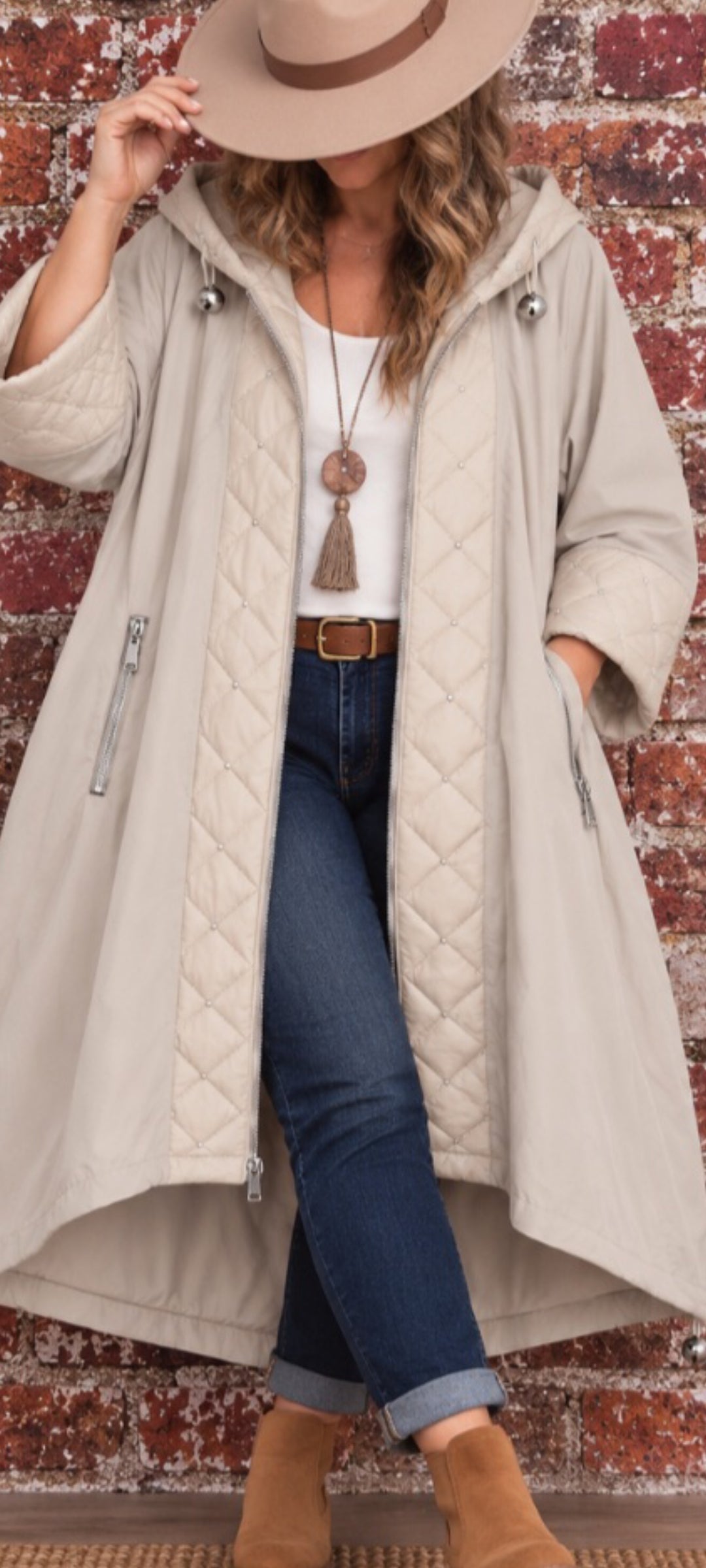 Parka longue oversize – Style bohème chic