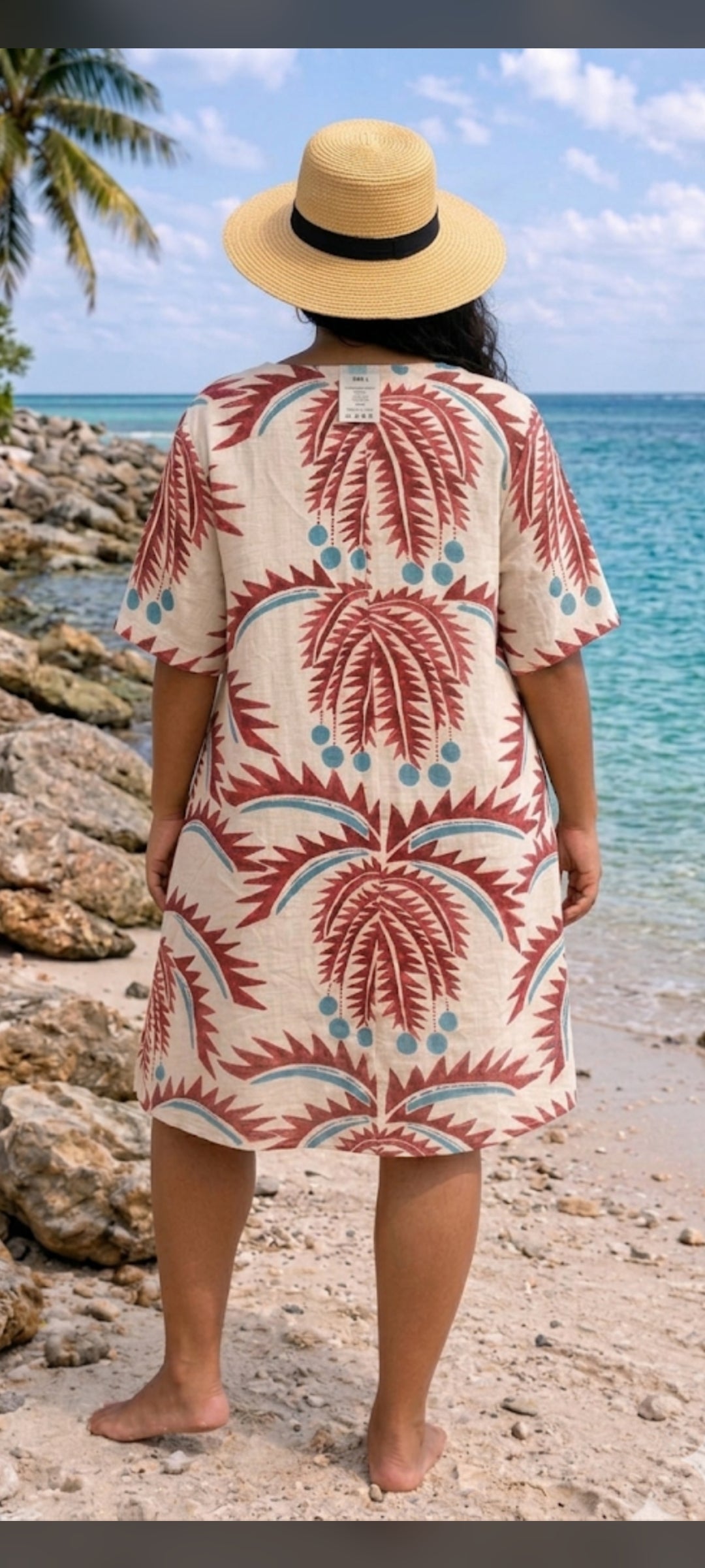 🎀 Robe Tunique Imprimée Tropicale