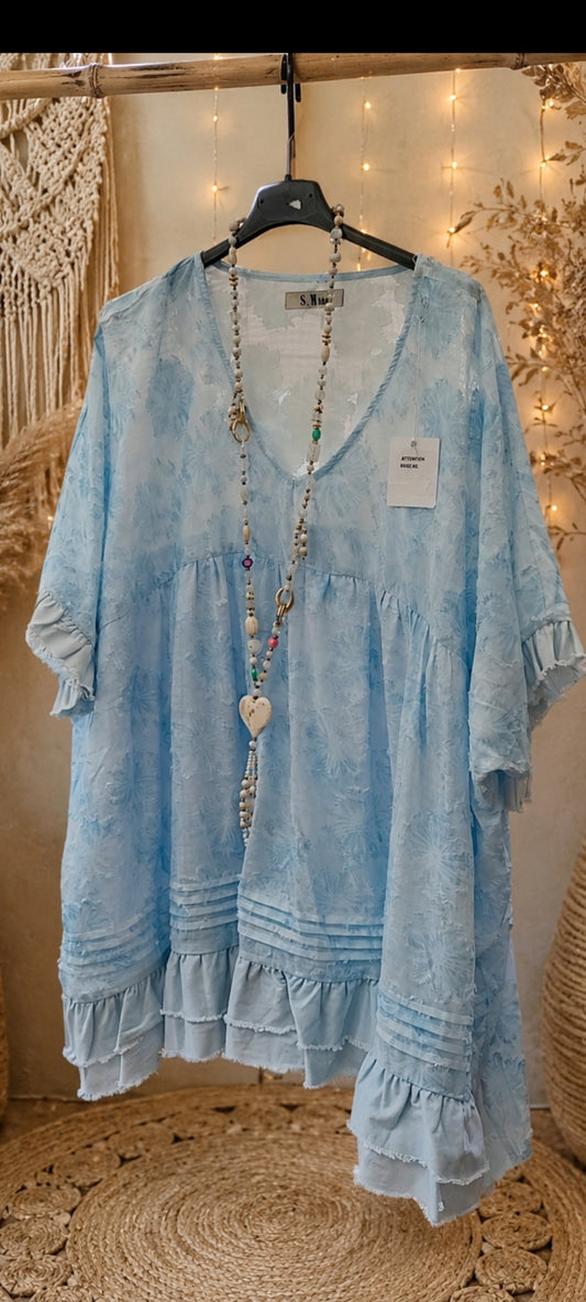 💙 Tunique bohème hippie chic