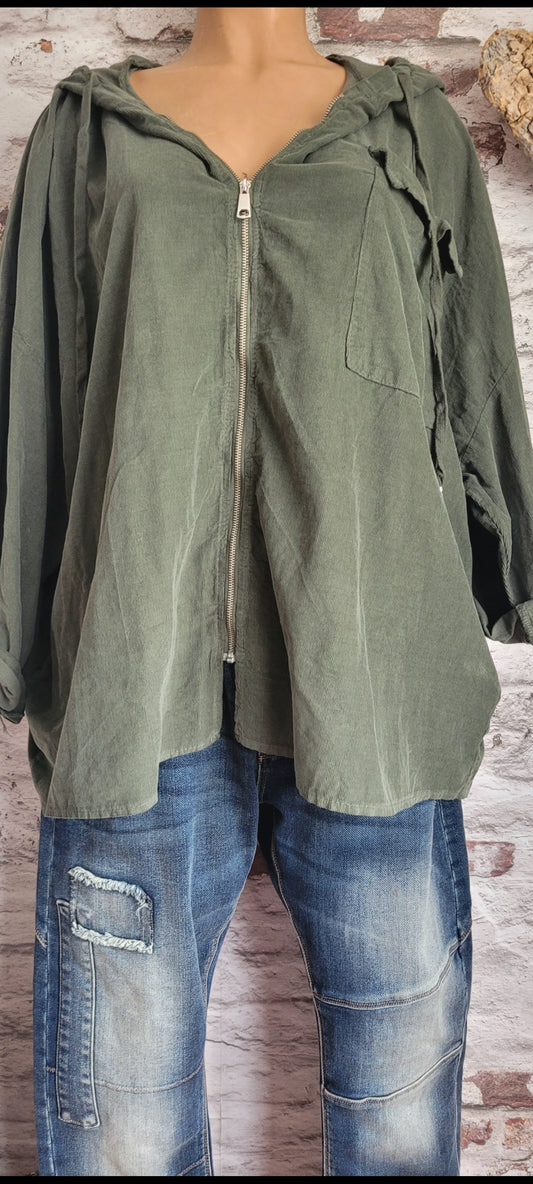 VESTE EN VELOURS CÔTELÉ