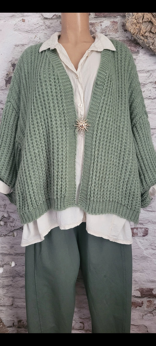 💚 Gilet Cocooning avec Broche Soleil