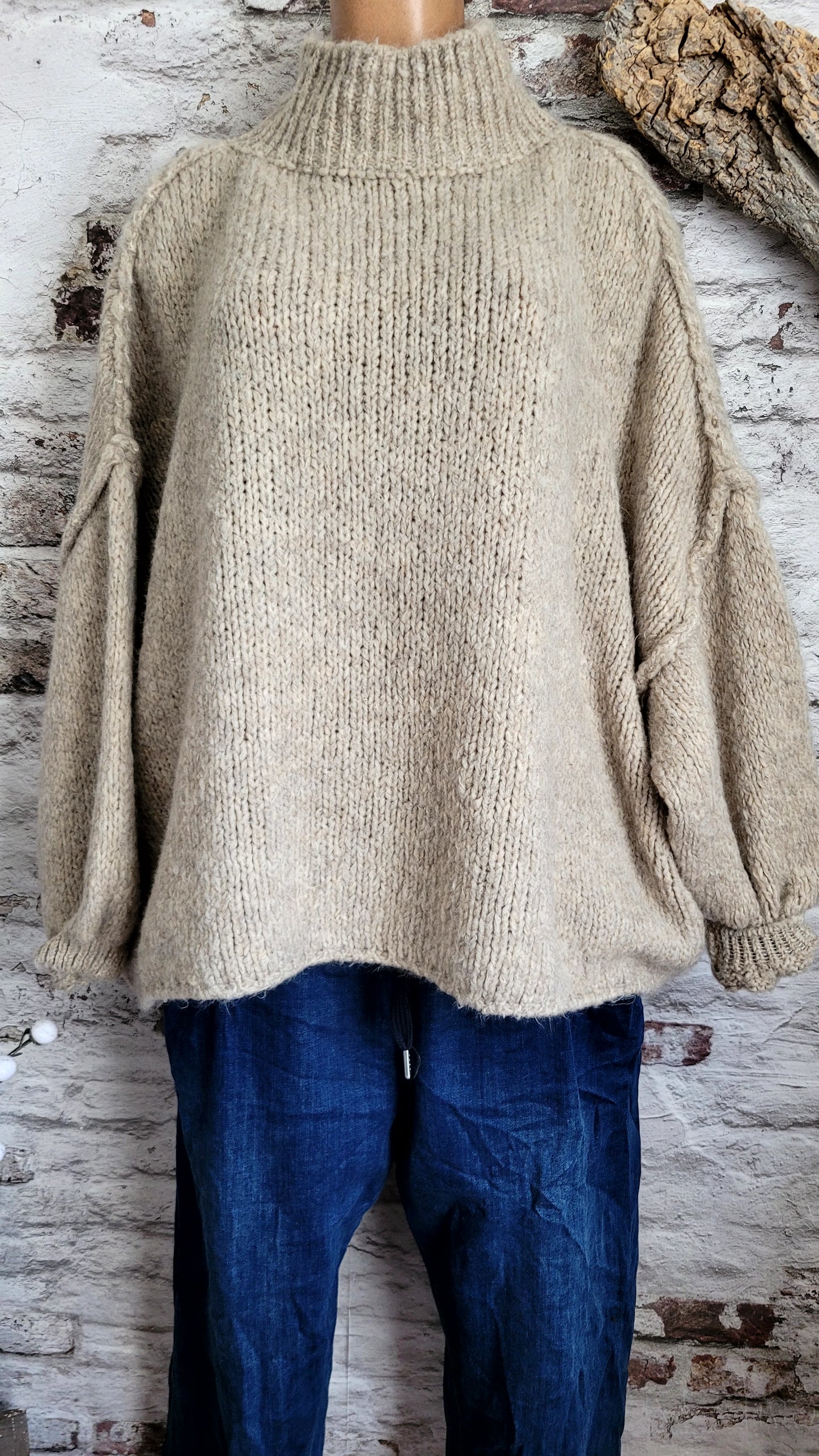 🌸 PULL OVERSIZE MAILLE ÉPAISSE
