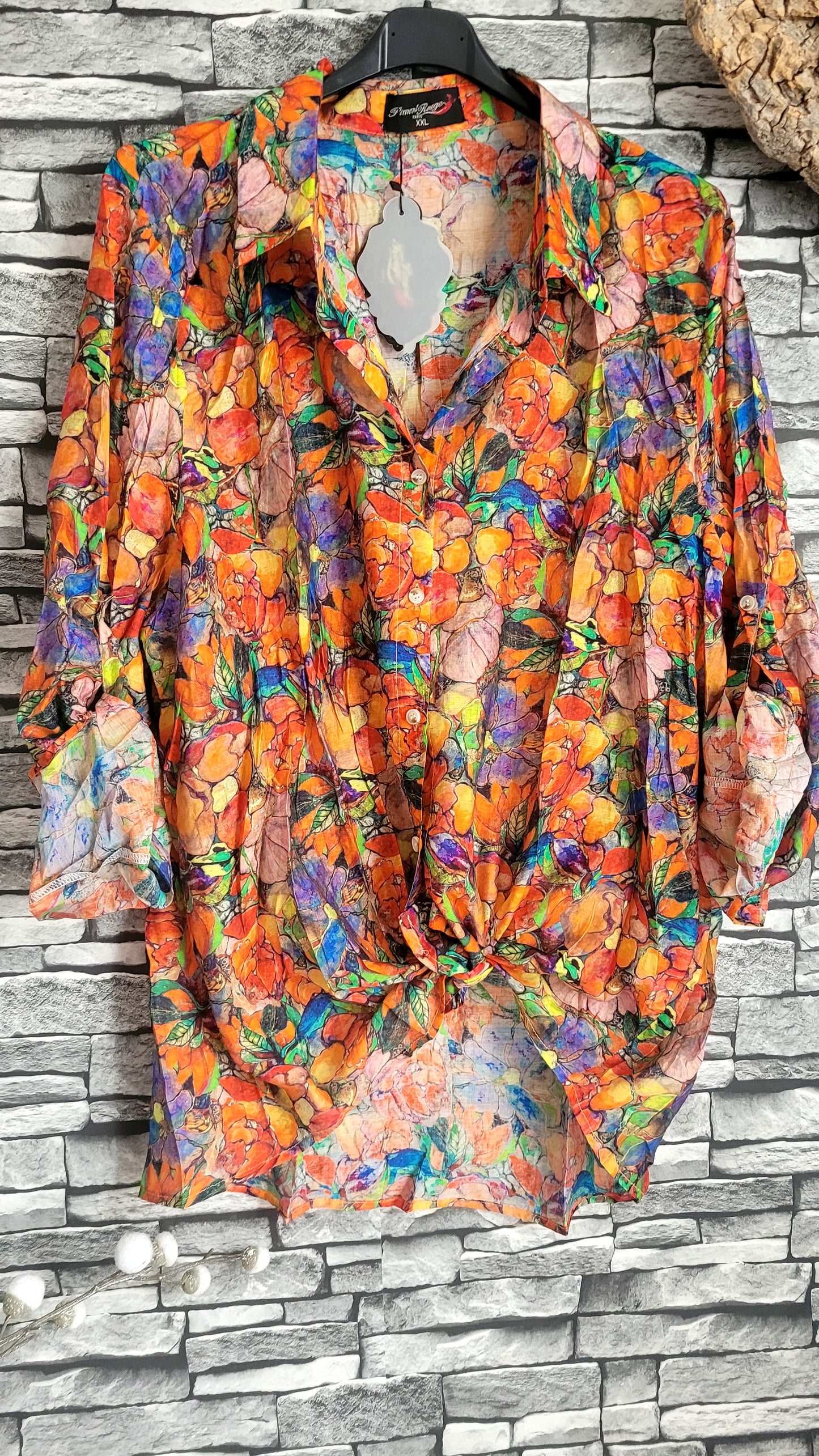 🌷 Chemise Fluide en Viscose & Tencel – Imprimé Floral