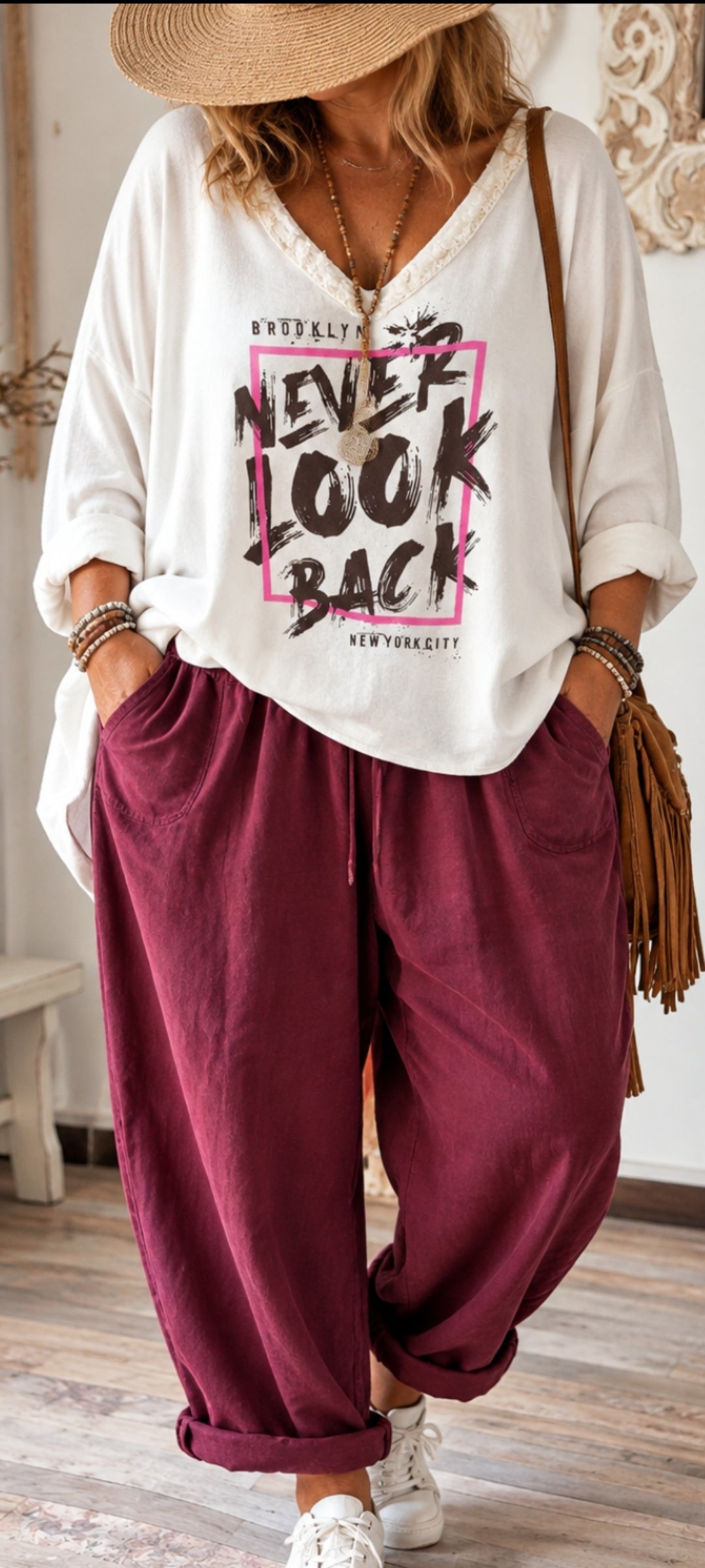 Pantalon en velours côtelé – Style bohème chic 🤎
