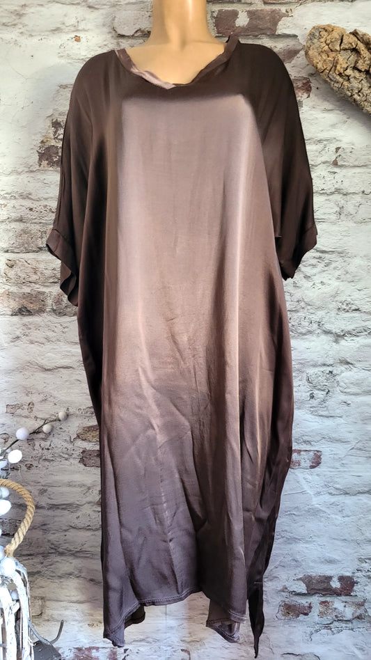 Robe fluide en satin