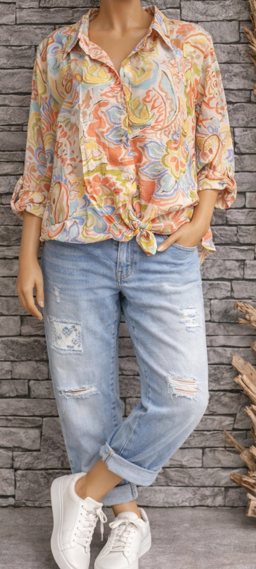 🌺 Chemise Fluide Collection "Piment Rouge" – Viscose & Tencel