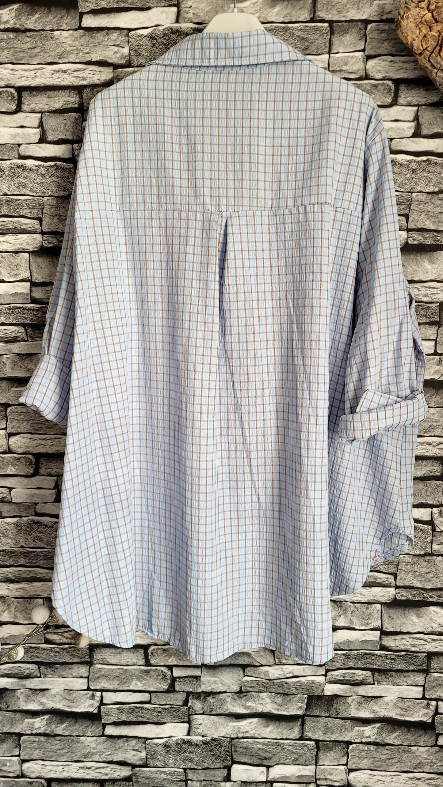 💋 Chemise Oversize Carreaux & Patch "LOVE"