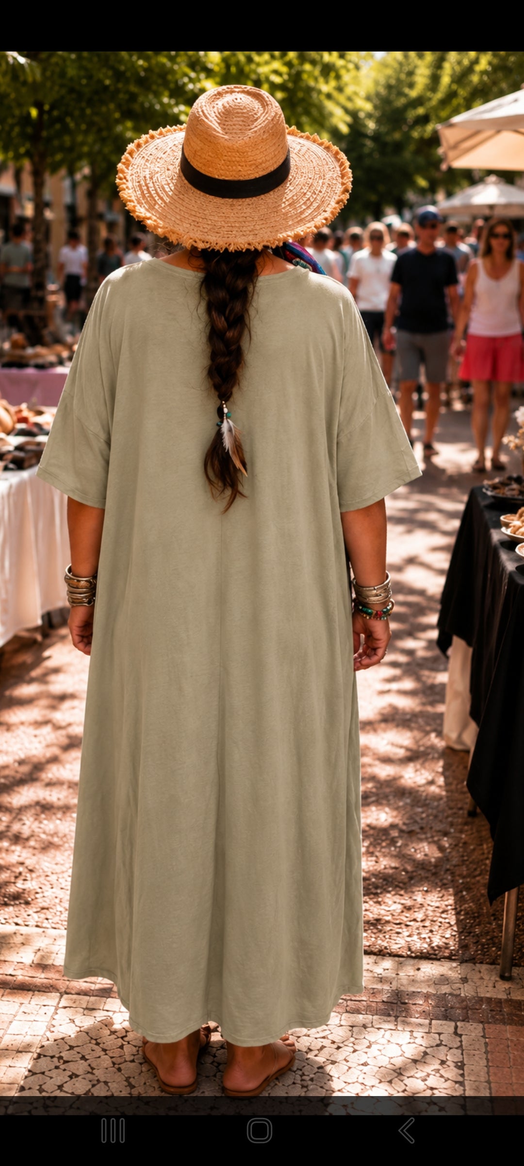 🍀 Robe Maxi "La Dolce Vita" – Style Hippie Chic & Confort Absolu
