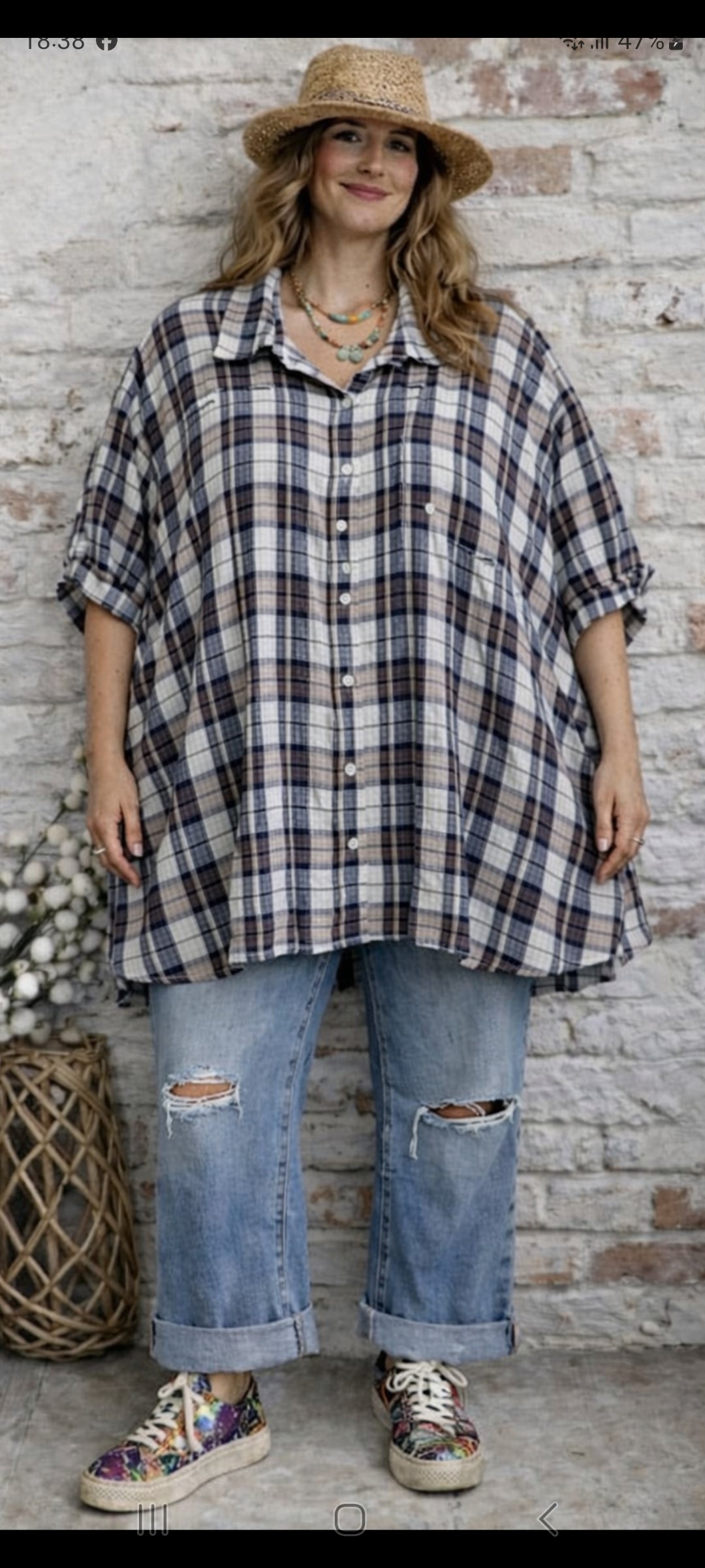 🍀chemise oversize / bohème