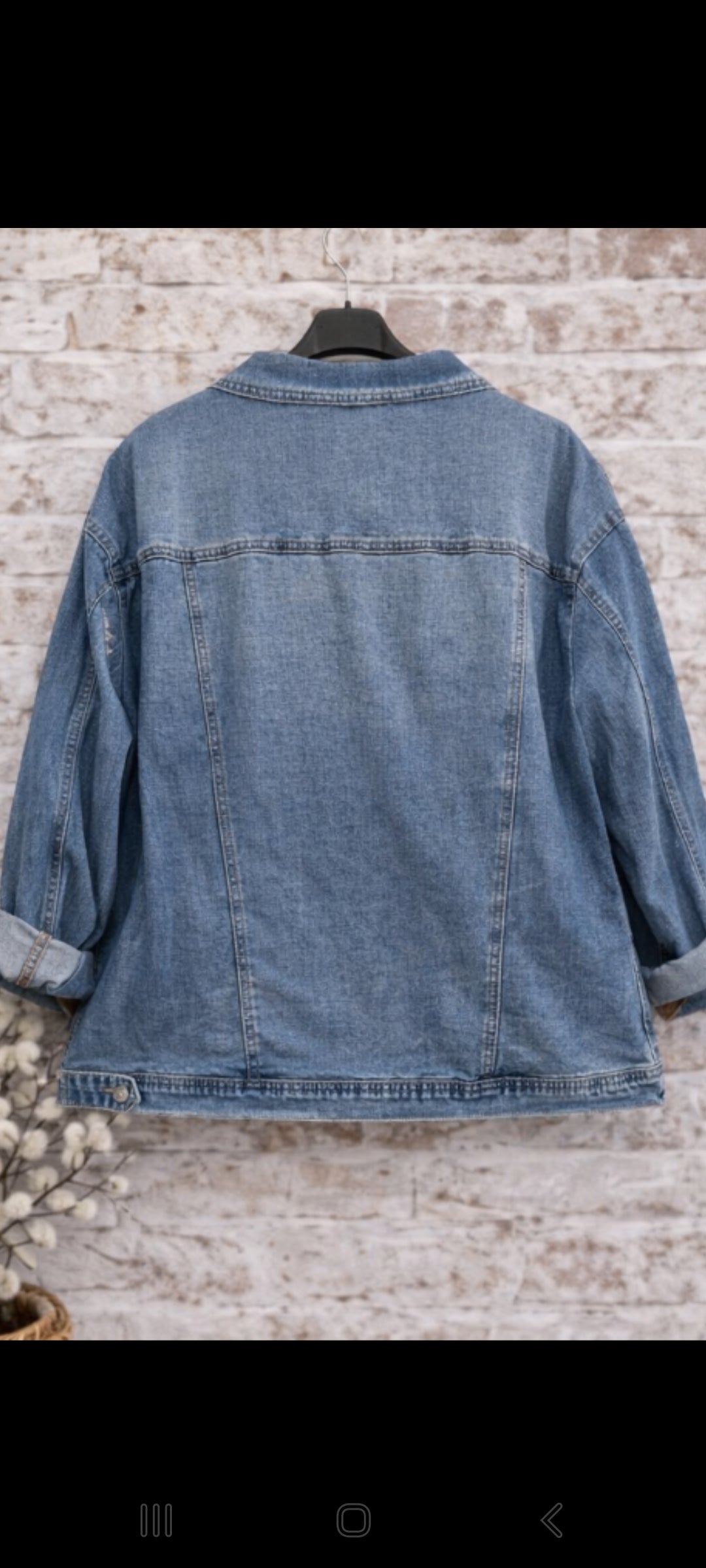 🎀Veste en jean oversize – style casual bohème