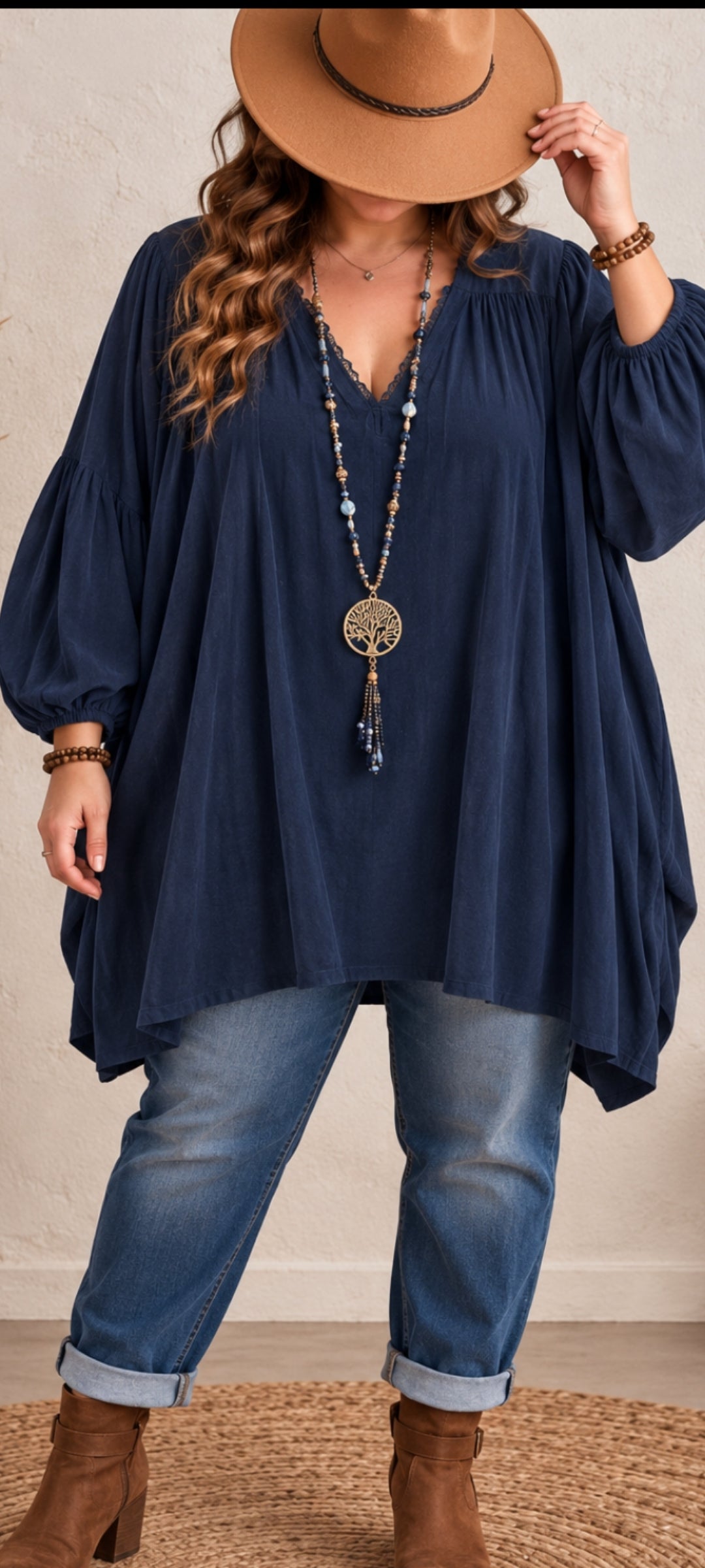 magnifique tunique en coton, au style bohème chic !
