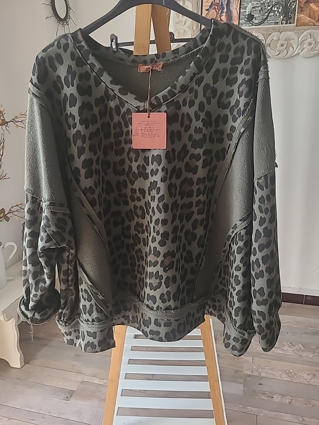 Sweat oversize léopard – Style bohème chic 🐆
