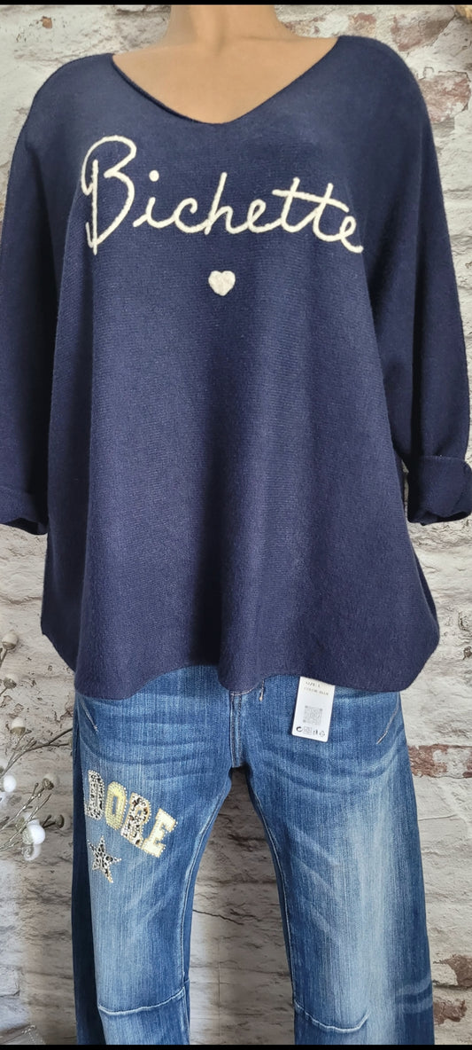 PULL BICHETTE plus pull oversize