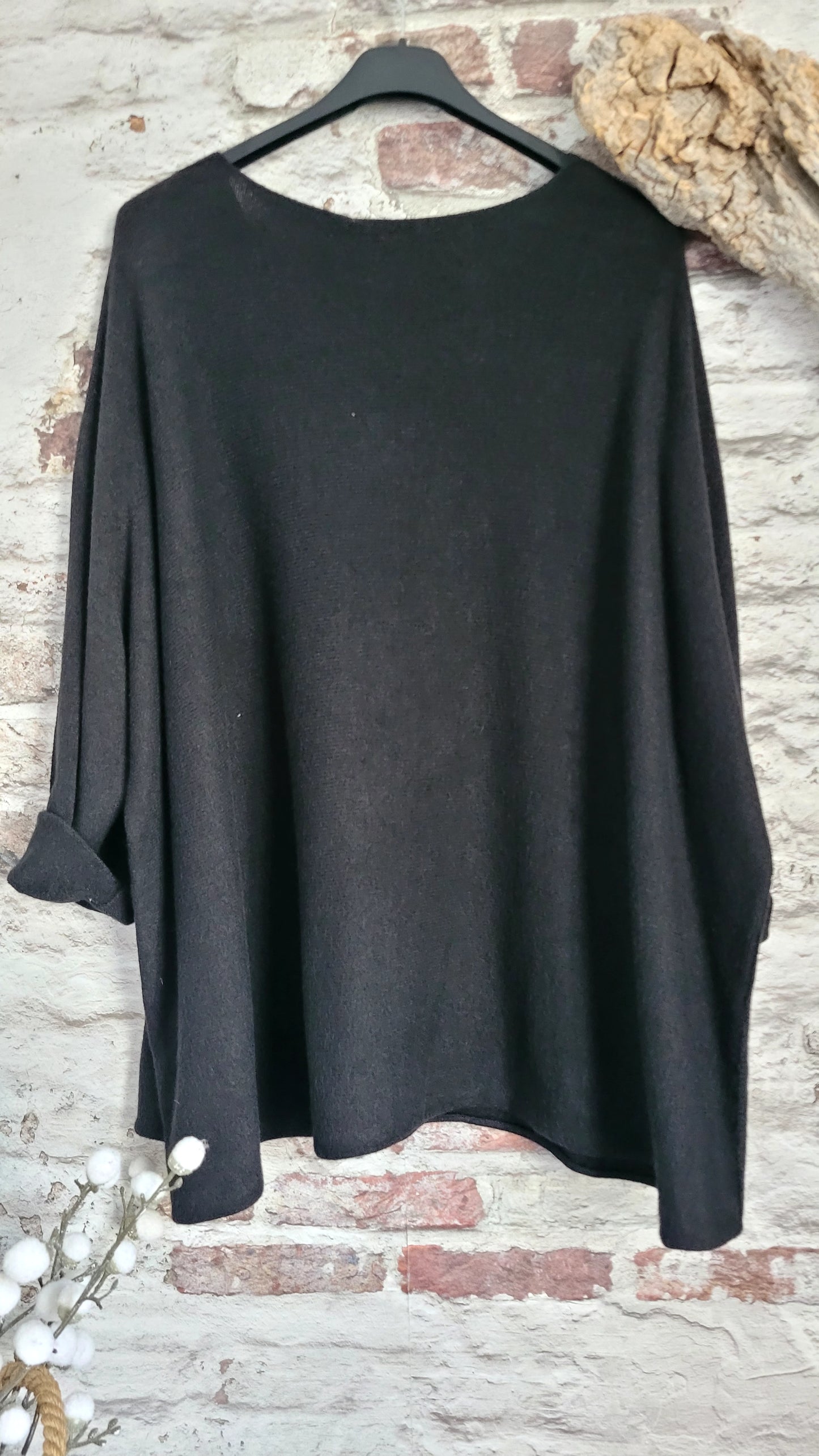 🍒 PULL OVERSIZE NOIR