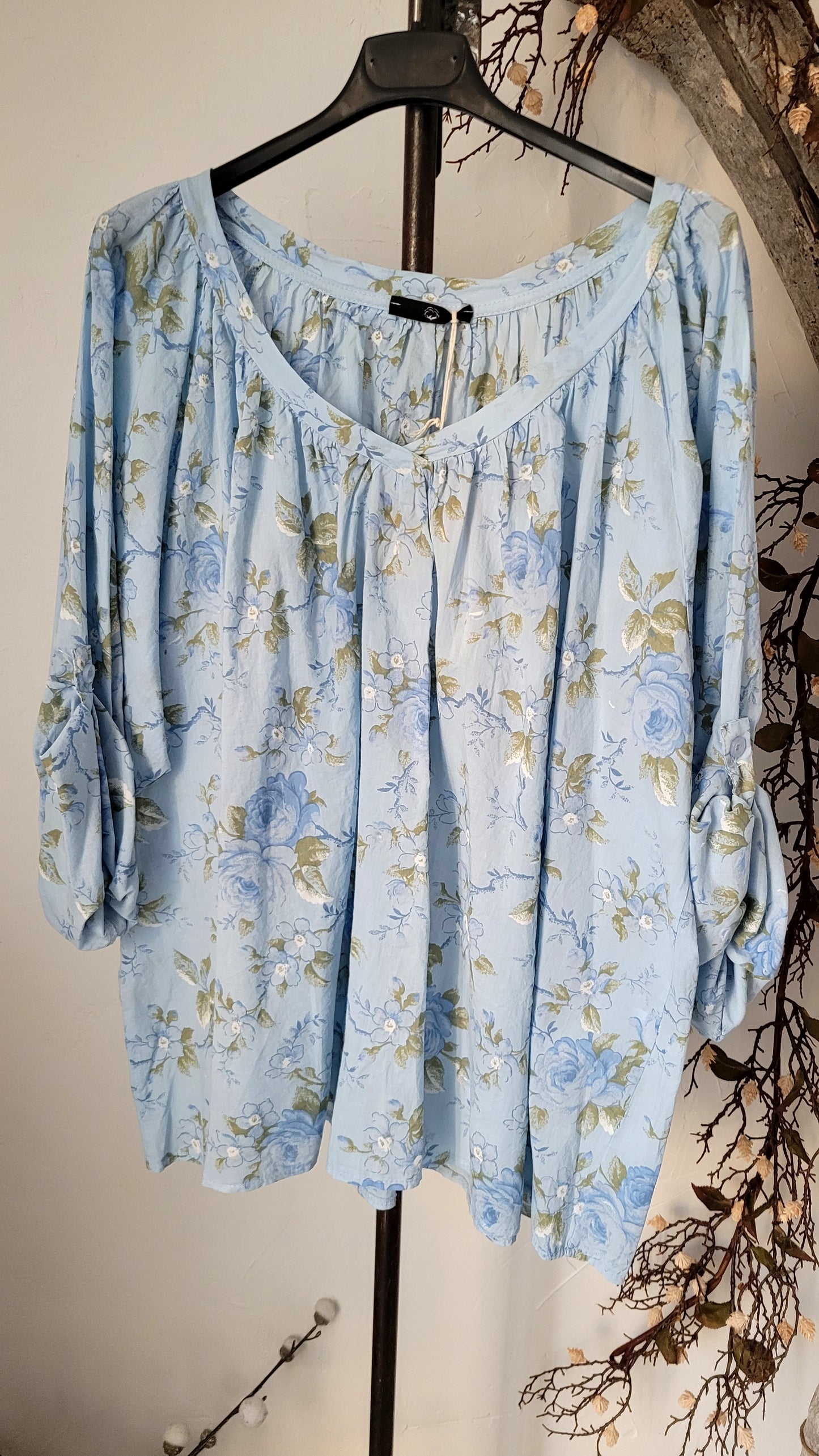 💕 Blouse Bohème Fleurie