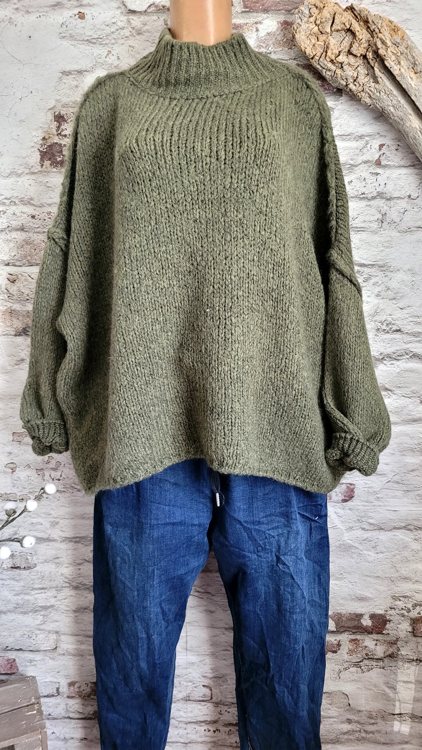 PULL OVERSIZE MAILLE ÉPAISSE