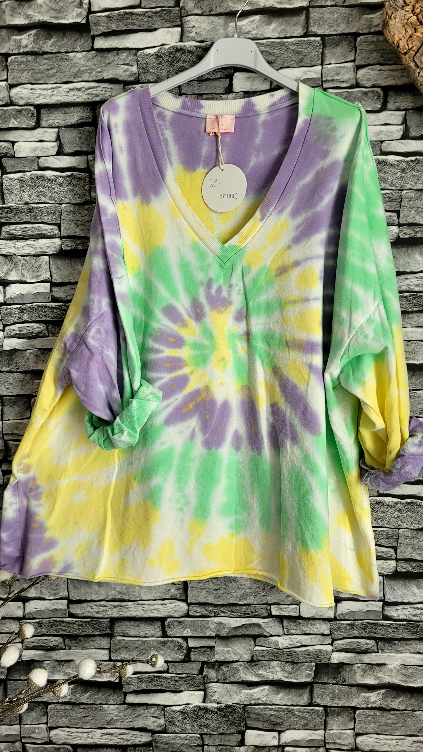 🌺 Sweat Oversize Boho Tie & Dye