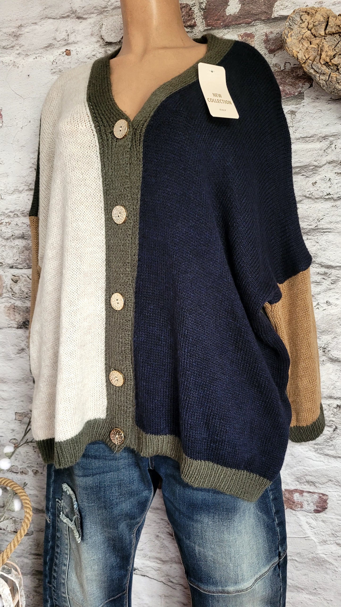🌺 Veste en maille design