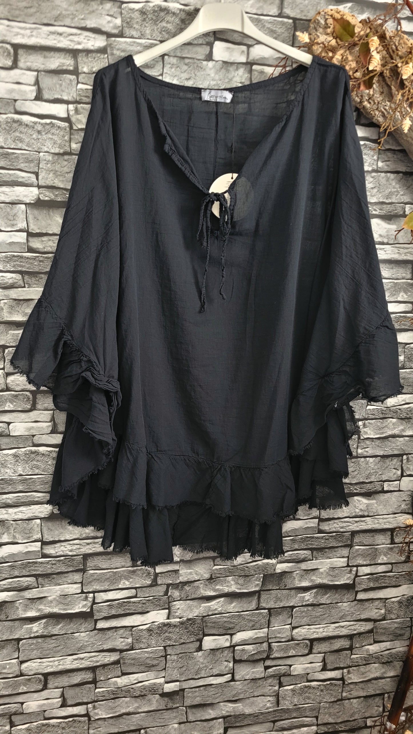 💋Tunique boho, Coupe : Ultra-ample
(oversize)