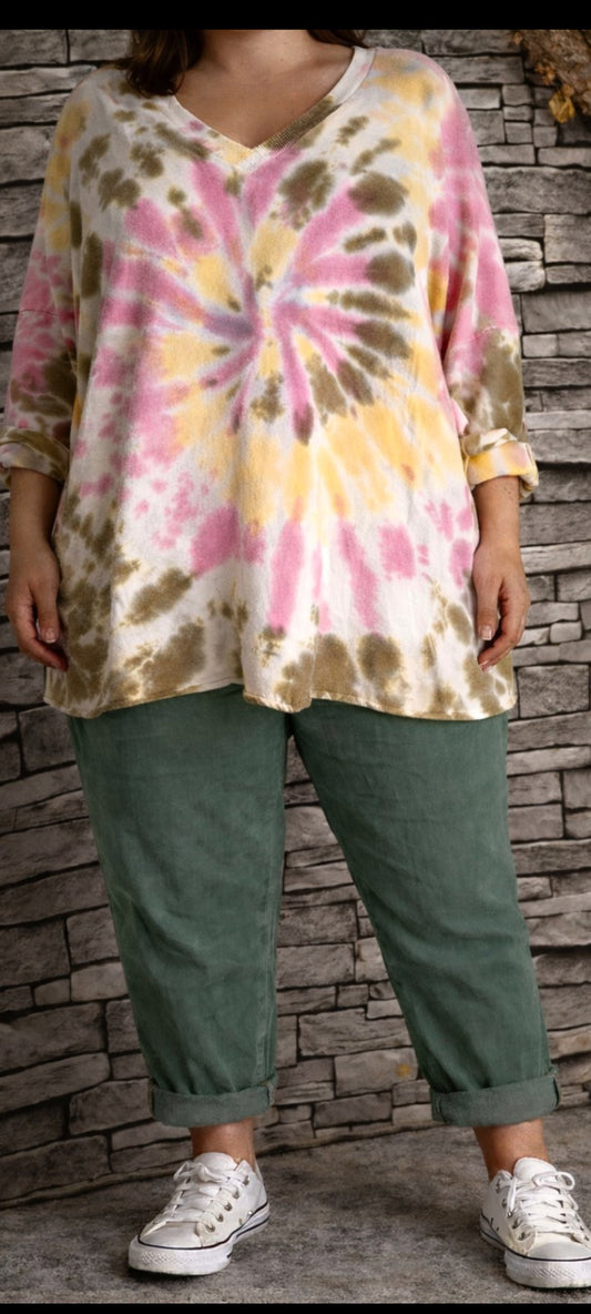 🌺 Sweat Oversize Boho Tie & Dye