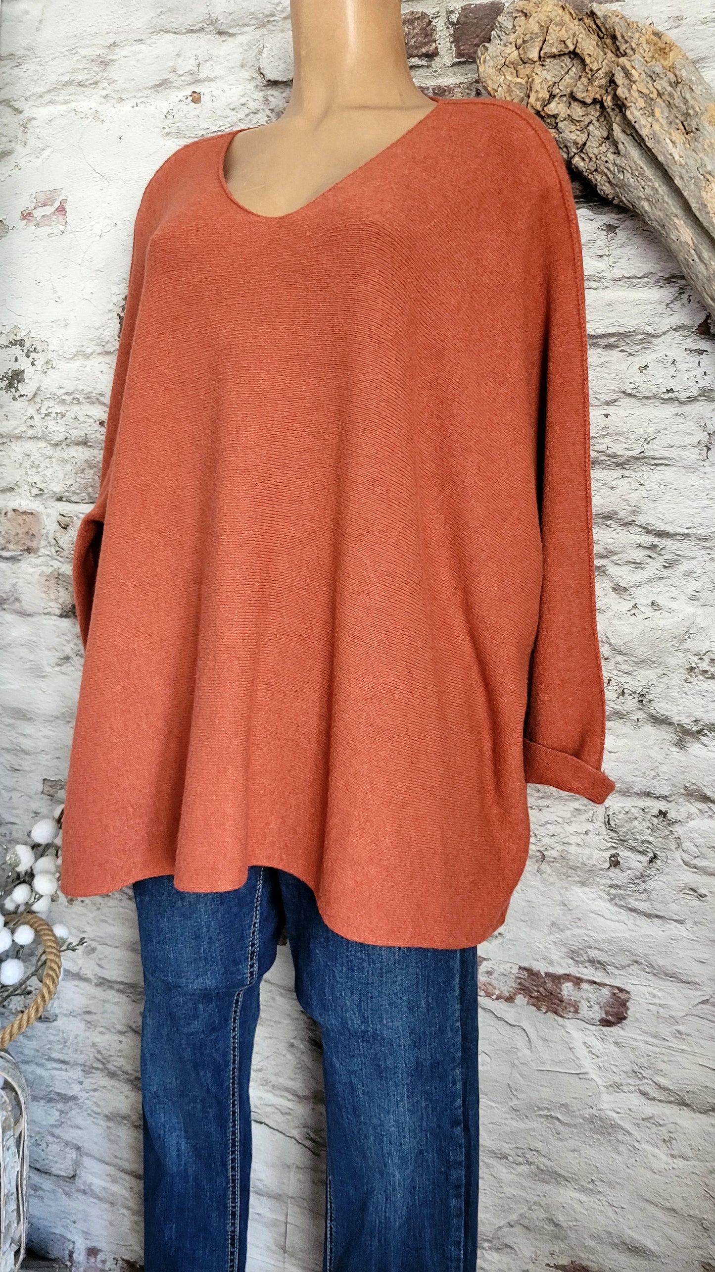 🍒 PULL OVERSIZE TERRACOTTA