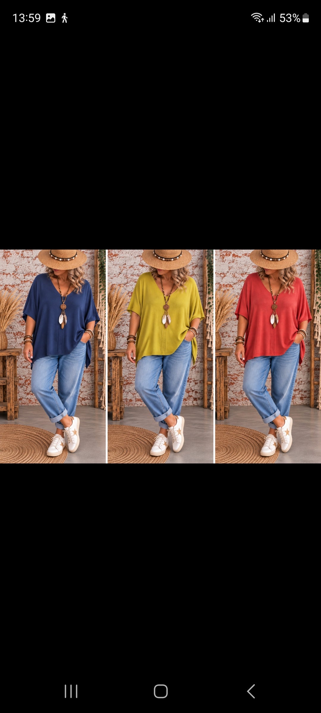 Pull poncho bohème – 20 €