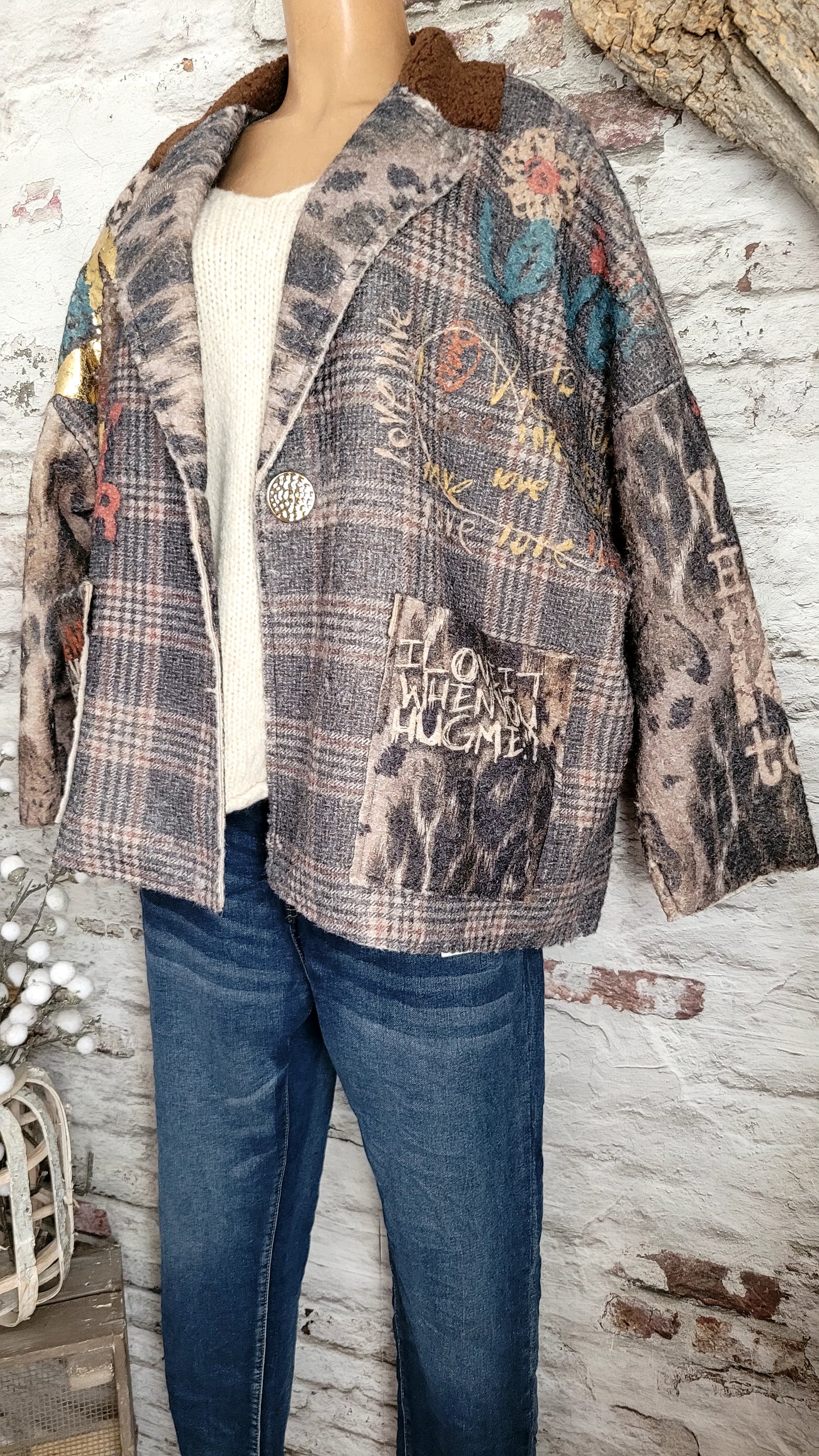 🍒 VESTE COURTE OVERSIZE