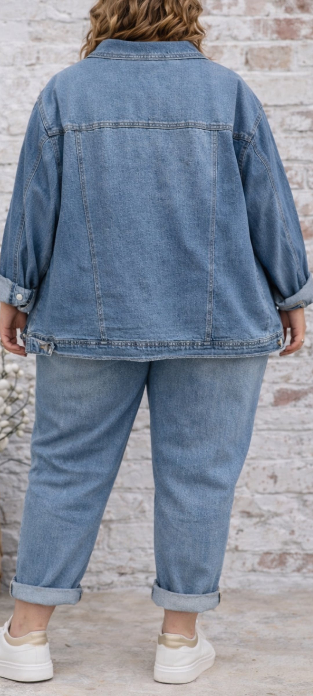 🎀Veste en jean oversize – style casual bohème