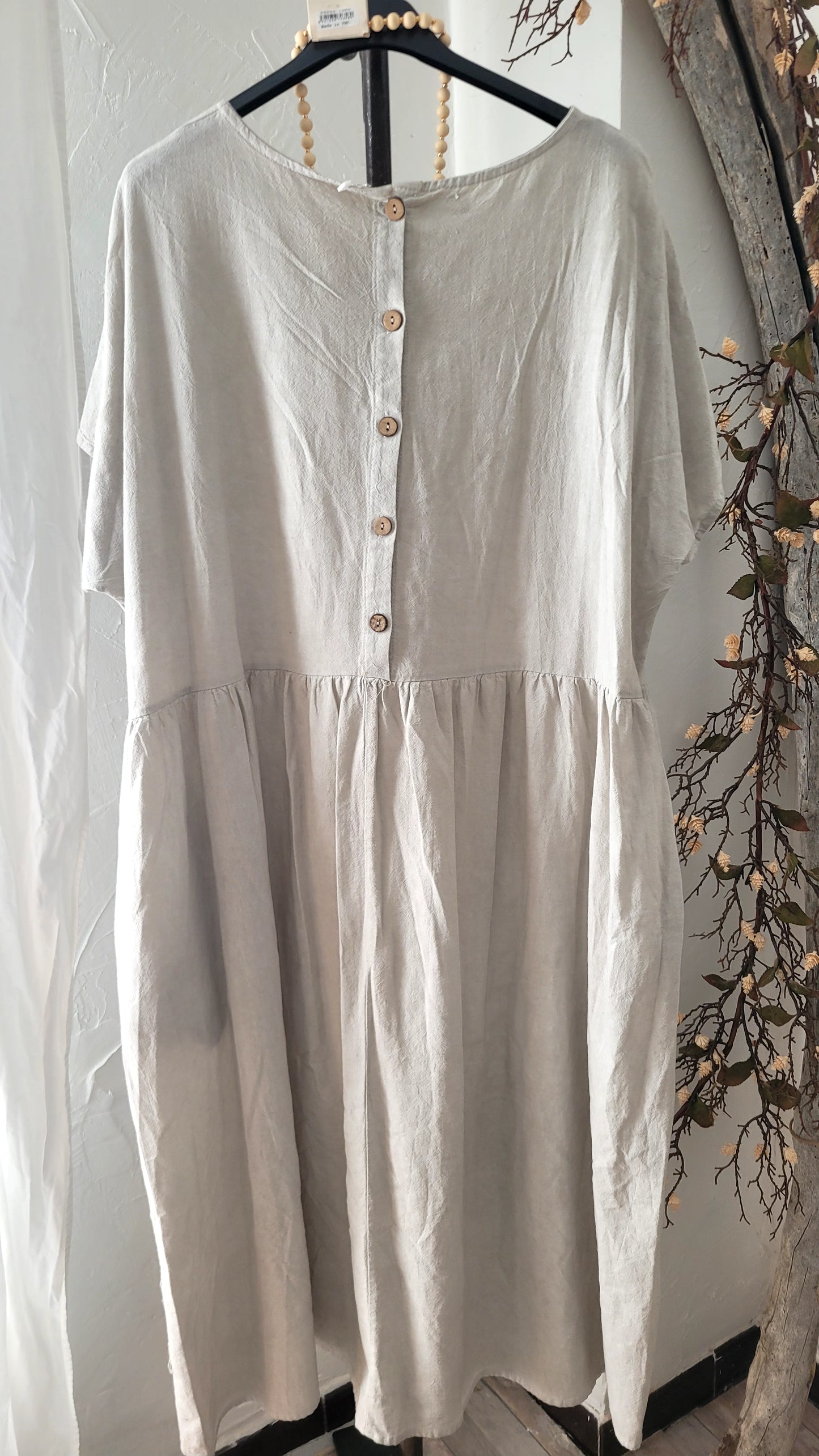 🎀 Robe Longue en Coton – Esprit Nature & Bohème