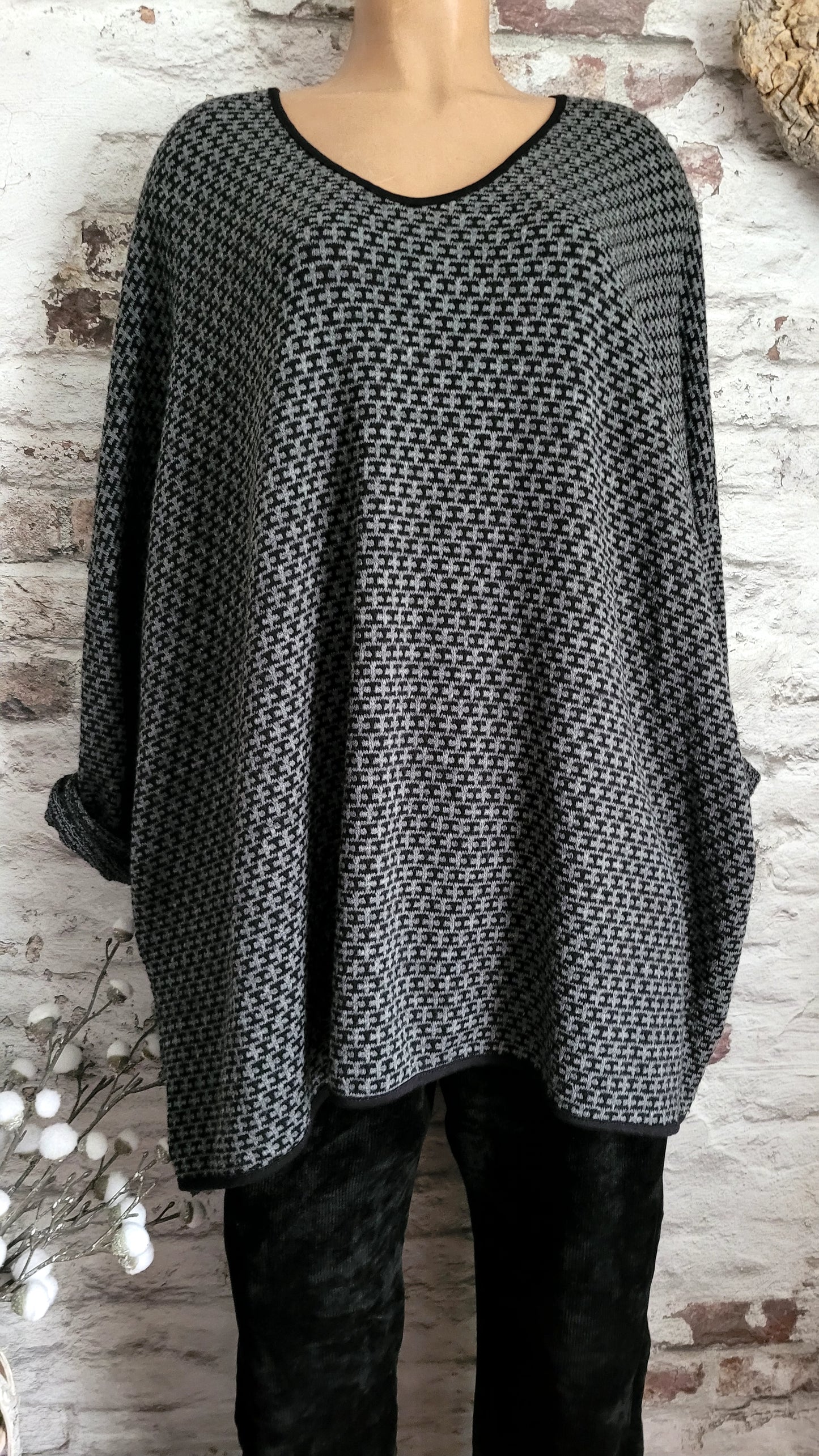 🍒 Pull Tunique Ample et Droite