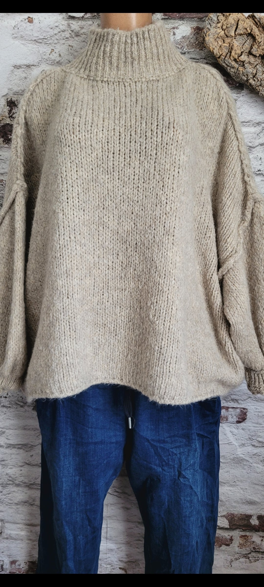 🌸 PULL OVERSIZE MAILLE ÉPAISSE