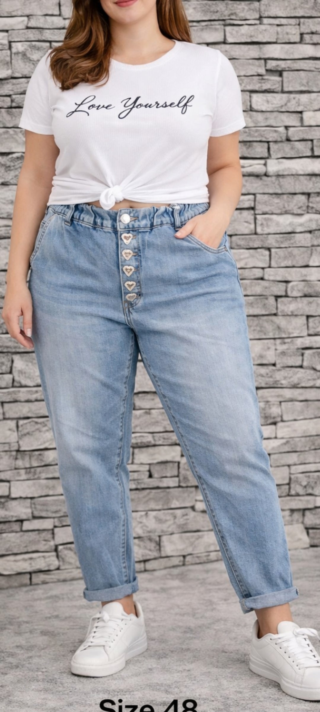 🌺Jean denim coupe confortable