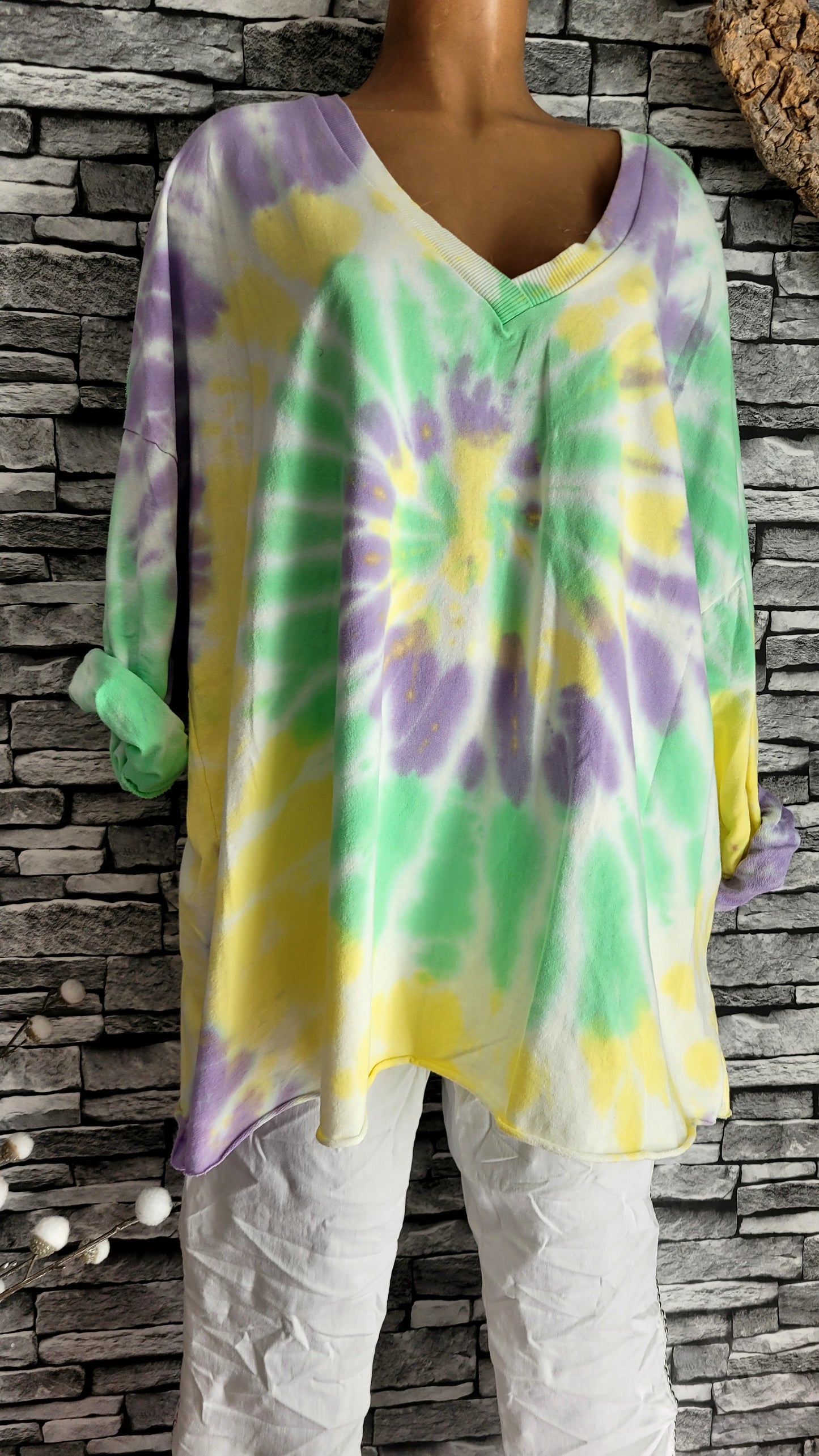 🌺 Sweat Oversize Boho Tie & Dye