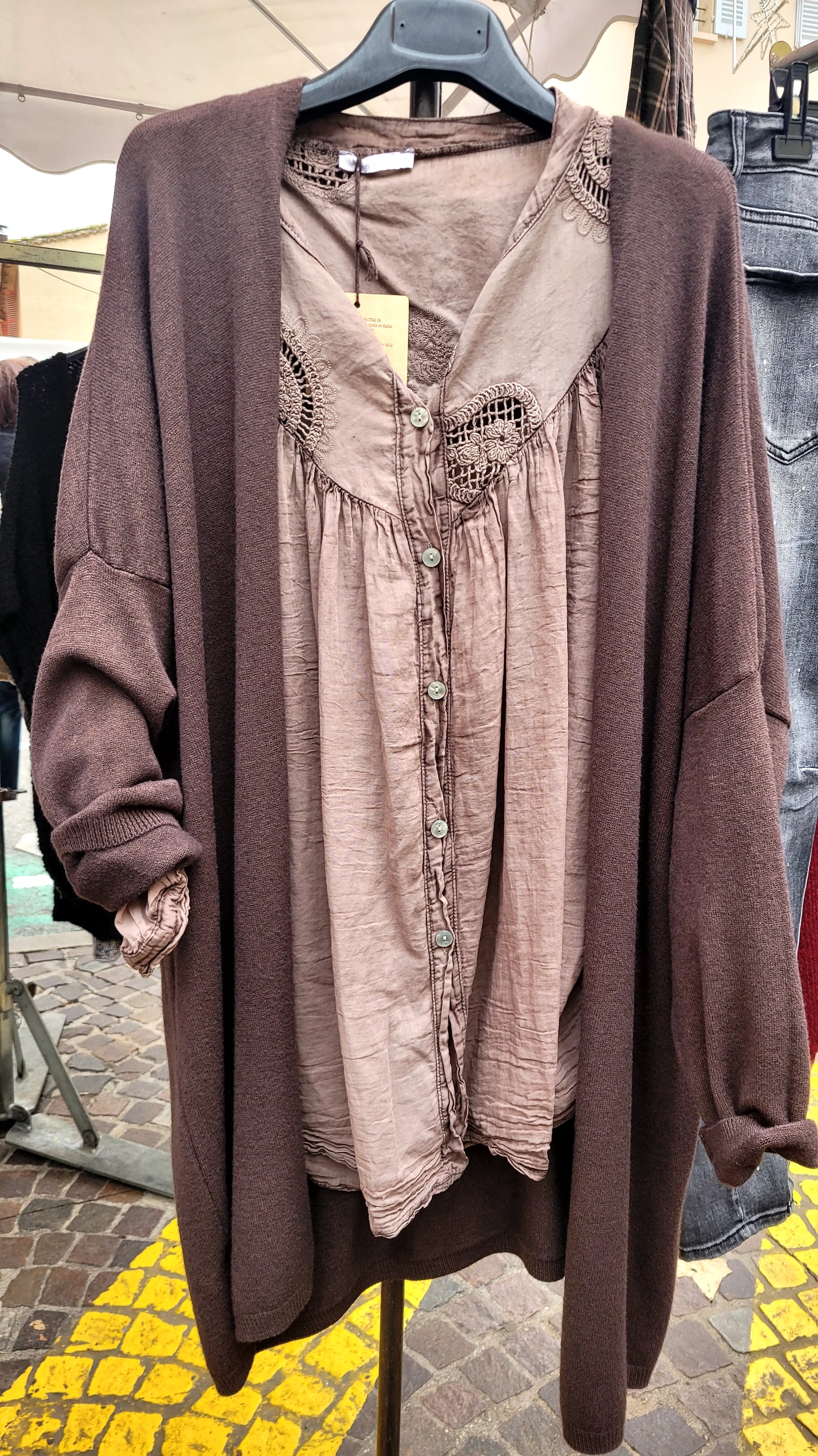 Cardigan marron